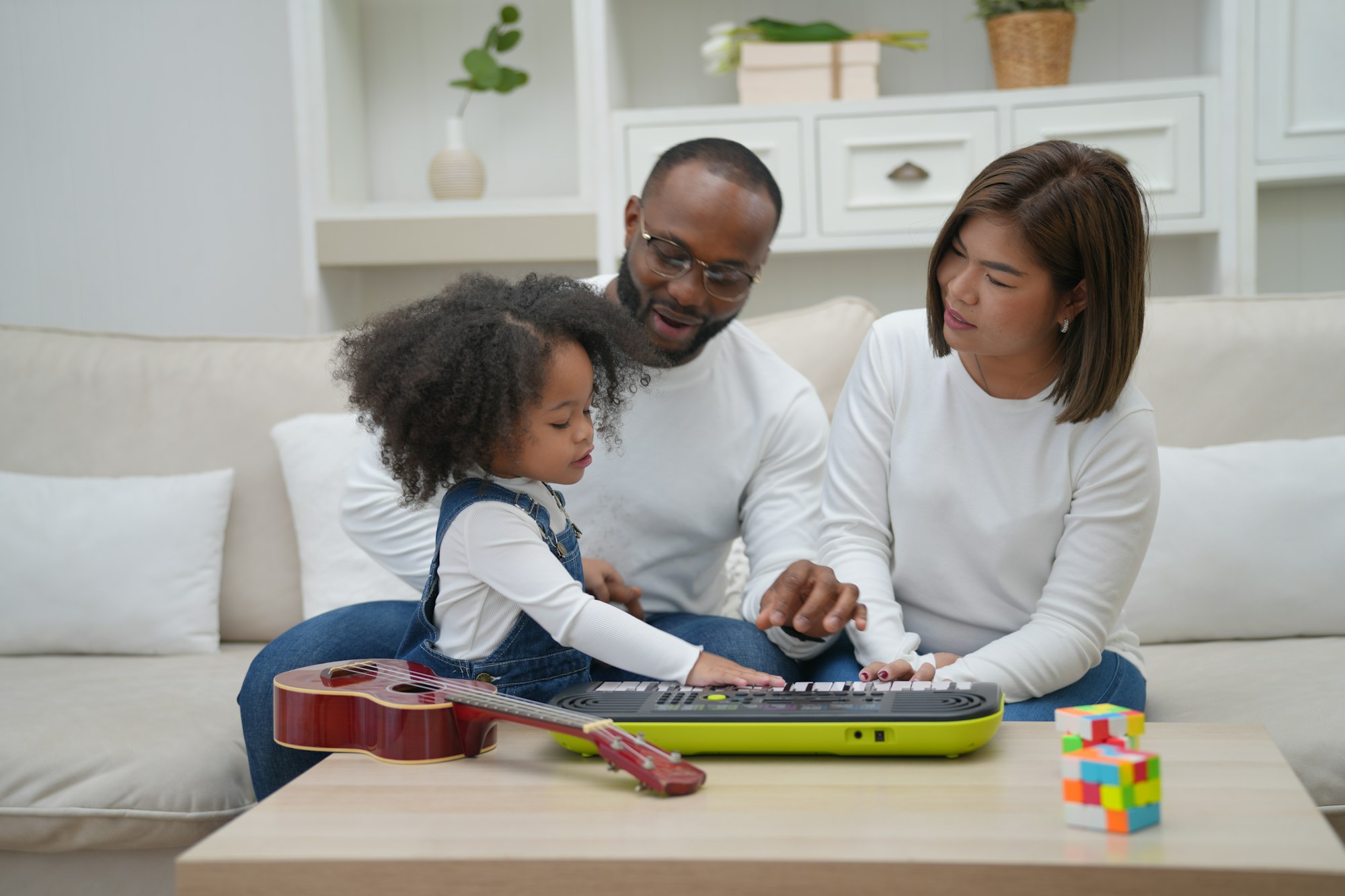 Multi ethnic family and their domestic life in daytime